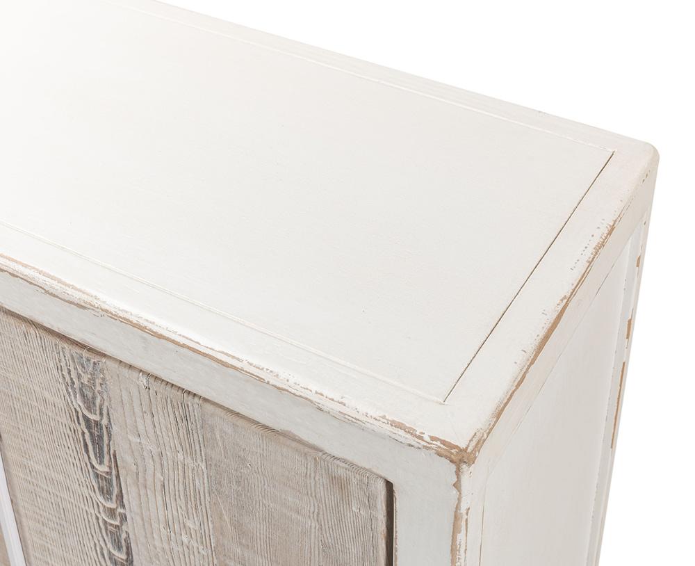 Sarreid Ltd - Stefano Narrow Sideboard - White - 53197 veiw 2