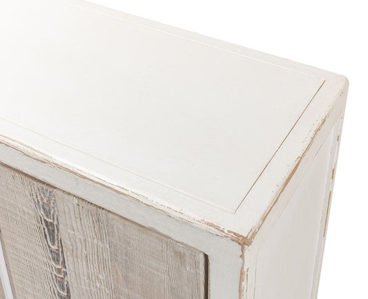 Sarreid Ltd - Stefano Narrow Sideboard - White - 53197 veiw 2