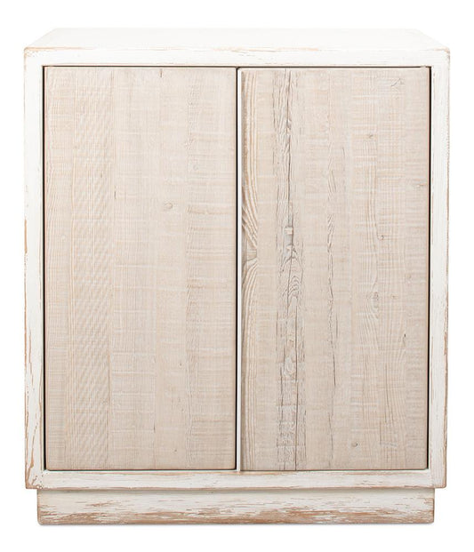 Sarreid Ltd - Stefano Two Door Commode - White - 53444 veiw 2