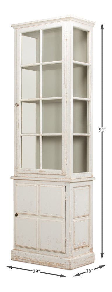 Sarreid Ltd - Tower Bookcase in Ivory - 40376 view 12