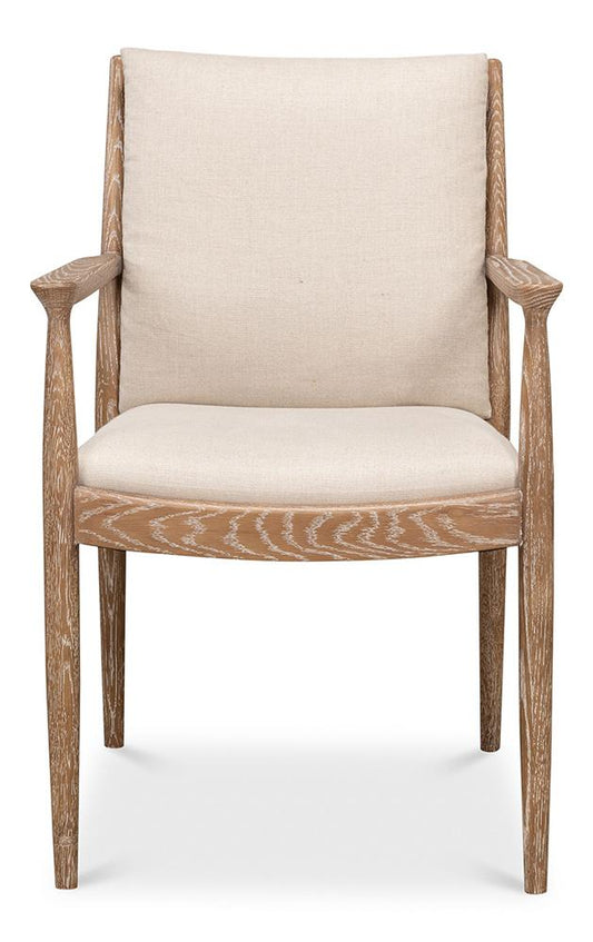Sarreid Ltd - Tugen Armchair - Natural - 53474 veiw 2