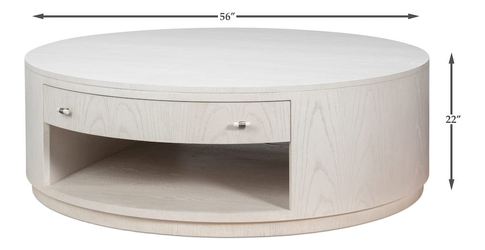 Sarreid Ltd - Vero Cocktail Table in White - 54286-WW view 12
