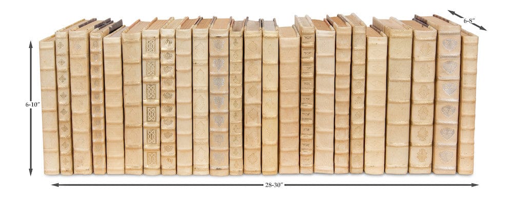 Sarreid Ltd - White Leather & Paper Books,S/24 in Ivory - 24902 view 8