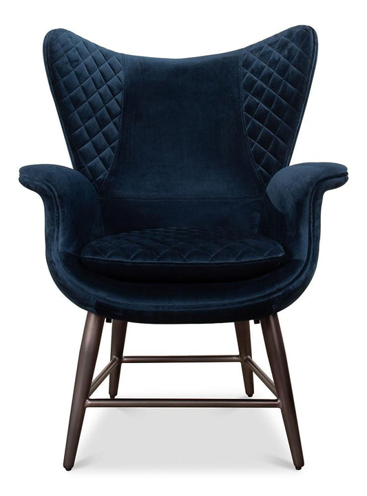 Sarreid Ltd - Wings Chair, Blue - 30027 veiw 2