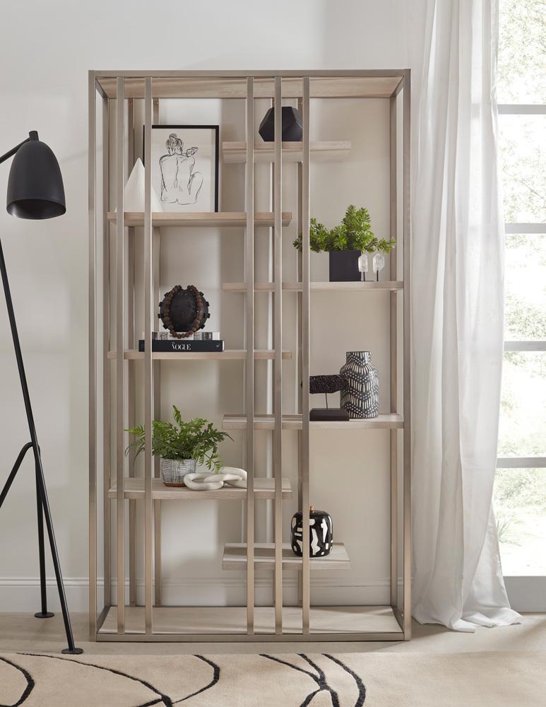 Scott Living - Heritage 7-Shelf Open Bookcase with Floating Shelves - P401DJ002 veiw 6