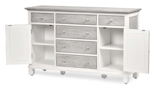 Sea Winds - Islamorada 6-Drawer / 2-Door Dresser - B23336-DAPGREY veiw 2