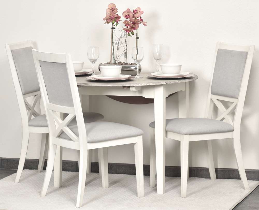 Sea Winds - Islamorada Round Table - Drop Leaf - D23386-DAPGREY veiw 7