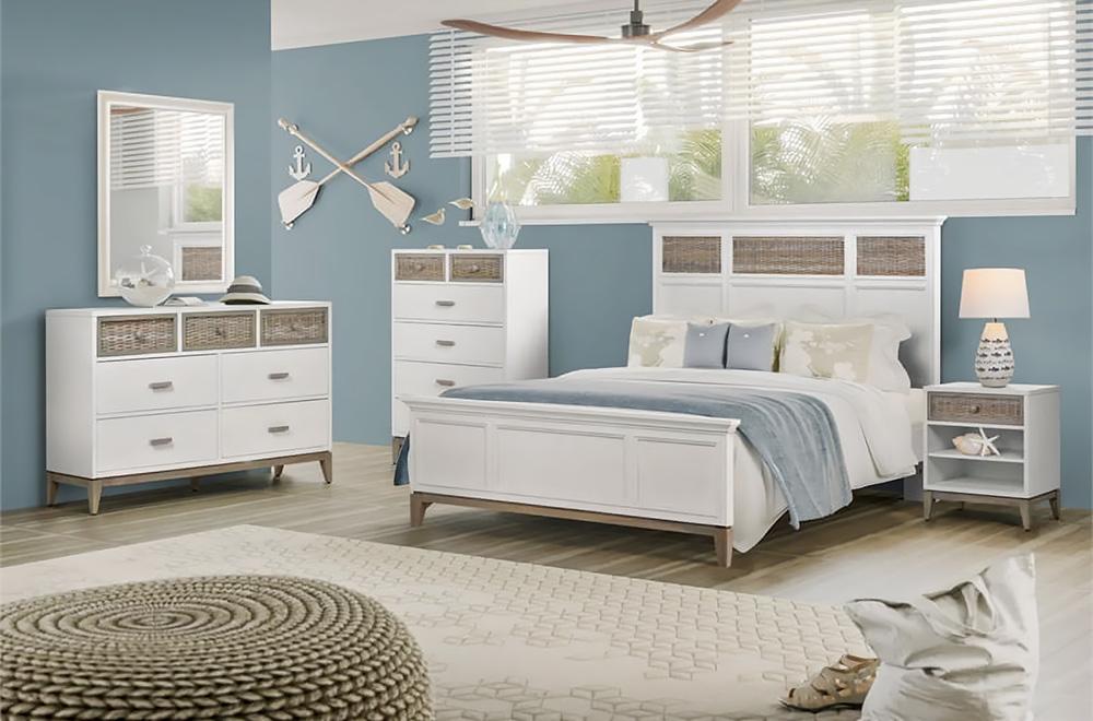 Sea Winds - Kauai 6-Drawer Split Vertical Chest - B53736-WHCRK_CLOSEOUT veiw 4