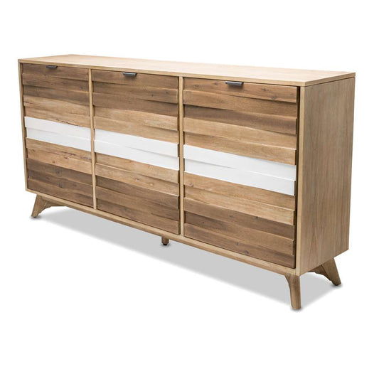 Sea Winds - Laguna 3-Door Credenza - B31015-TRI veiw 2