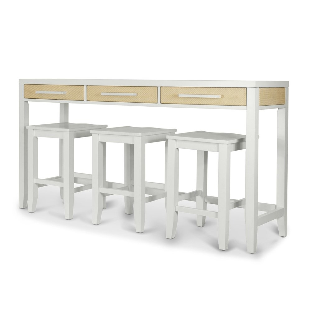 Sea Winds - Miramar - 24" Backless Stool - Stark White Finish - B77704ST-WHITE view 4