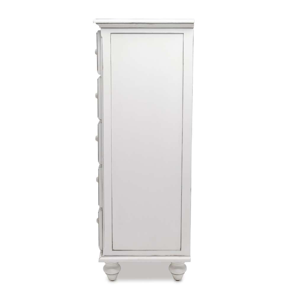 Sea Winds - Monaco 5 Drawer Chest - B81835-BLANC veiw 7