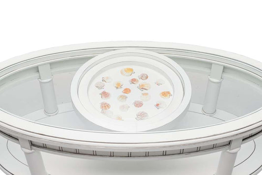 Sea Winds - Monaco Oval Coffee Table - B81803-BLANC veiw 2