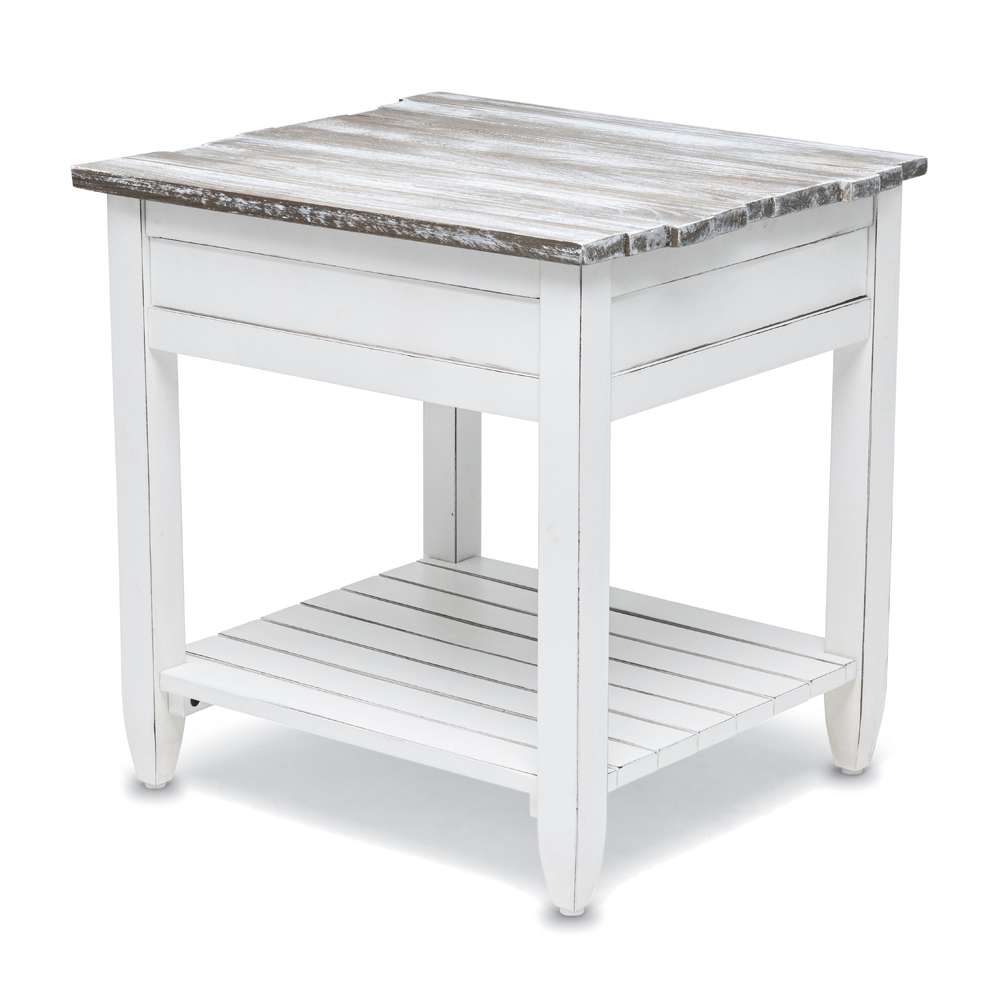 Sea Winds - Picket Fence End Table - B78202-GREY/BLANC veiw 7