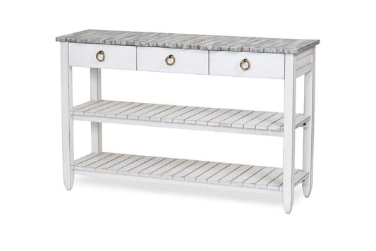 Sea Winds - Picket Fence Entertainment Center - B78219-GREY/BLANC veiw 2