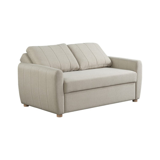 Serta - Galloway Loveseat Convertible Full Beige - 112A033BGE view 2