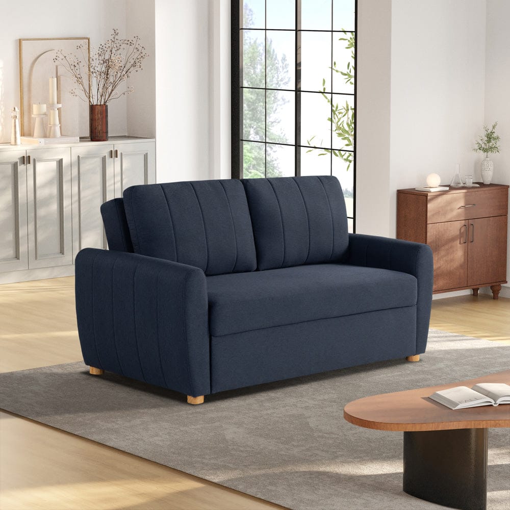 Serta - Galloway Loveseat Convertible Full Navy Blue - 112A033NVY view 10