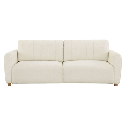 Serta - Galloway Quen Sofa Convertible Ivoty Boucle - 113A010IVO view 2