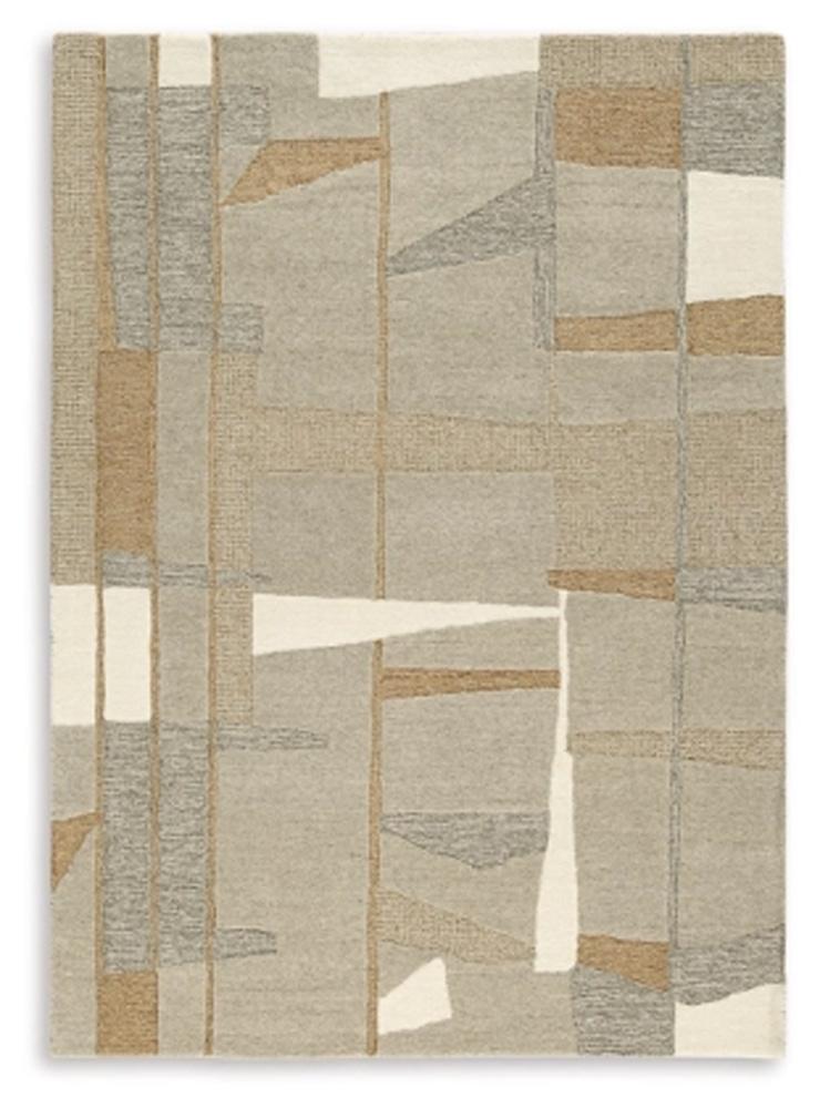 Signature Design by Ashley - Abbotton Large Rug in Taupe/Gray/Caramel - R406331