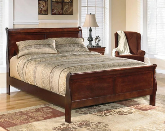 Signature Design by Ashley - Alisdair Queen Sleigh Bed in Dark Brown veiw 2