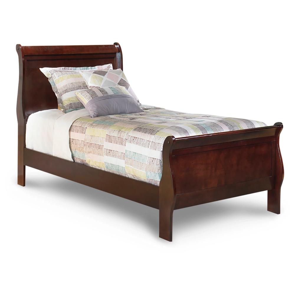 Signature Design by Ashley - Alisdair Twin Sleigh Bed in Dark Brown veiw 1