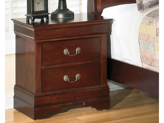 Signature Design by Ashley - Alisdair Two Drawer Night Stand in Dark Brown - B376-92 veiw 2