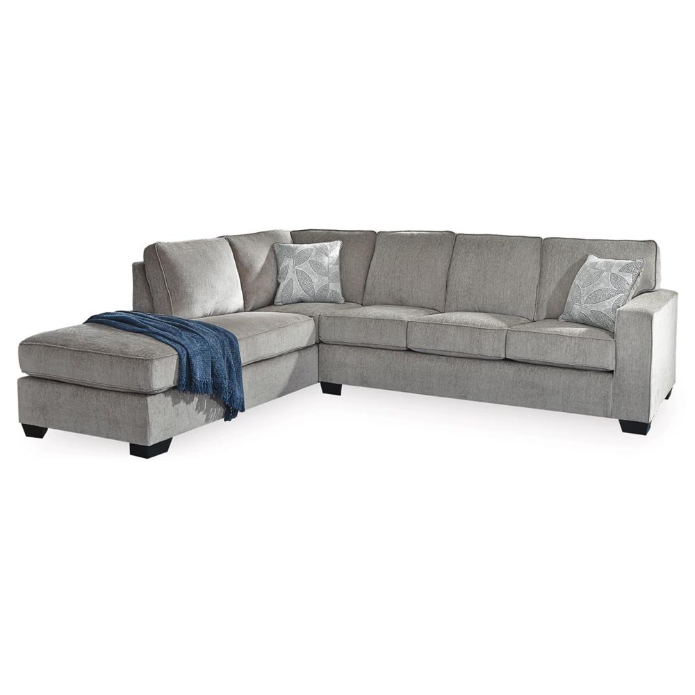 Signature Design by Ashley - Altari Fabric 2 Piece Sectional With Chaise in Alloy veiw 1