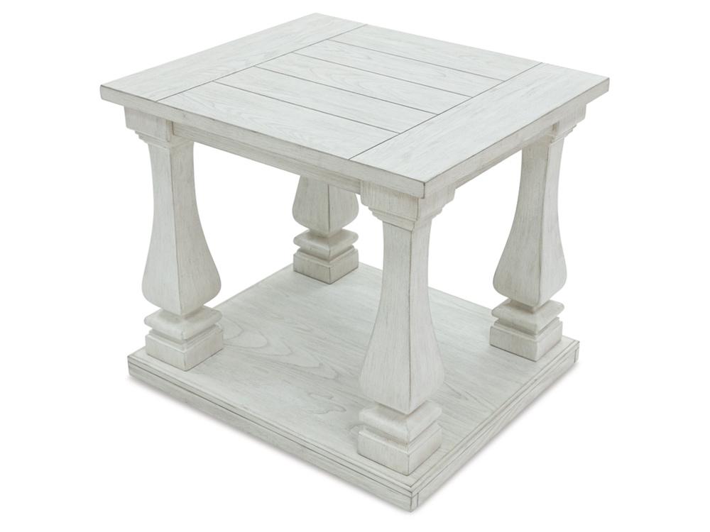 Signature Design by Ashley - Arlendyne Rectangular End Table in Antique White - T747-3 veiw 4