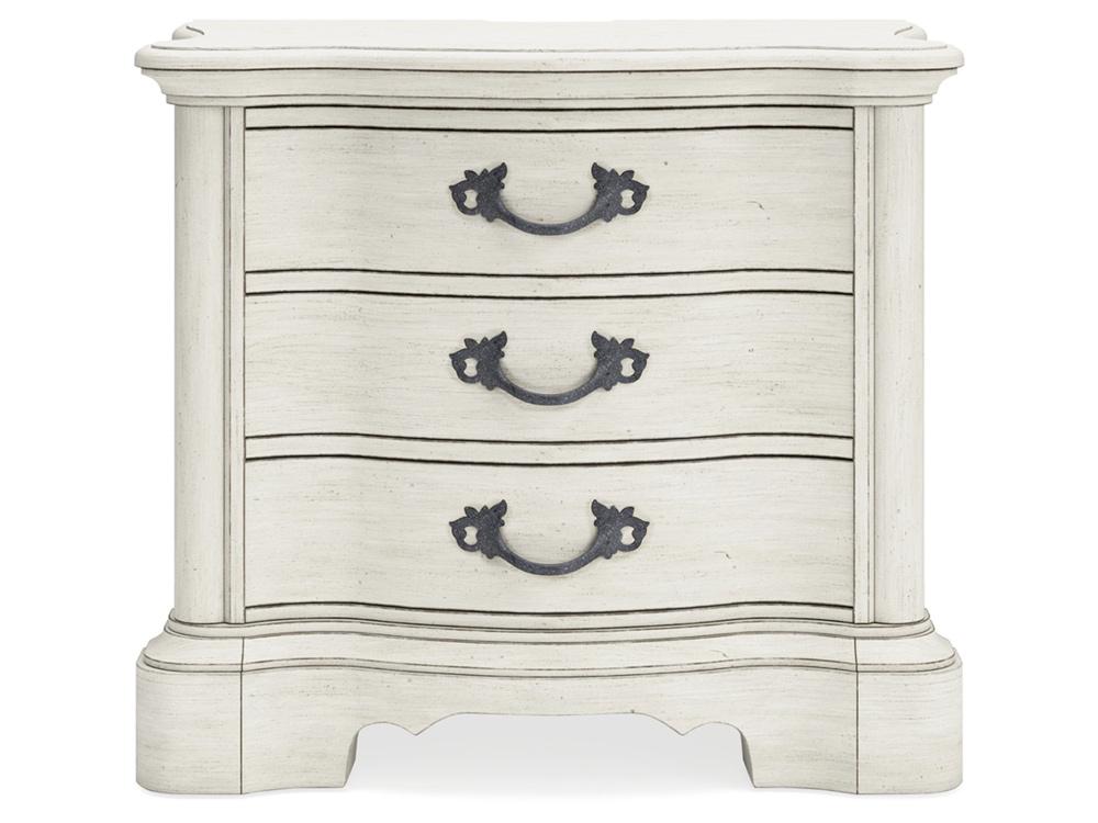 Signature Design by Ashley - Arlendyne Three Drawer Night Stand in Antique White - B980-93 veiw 4