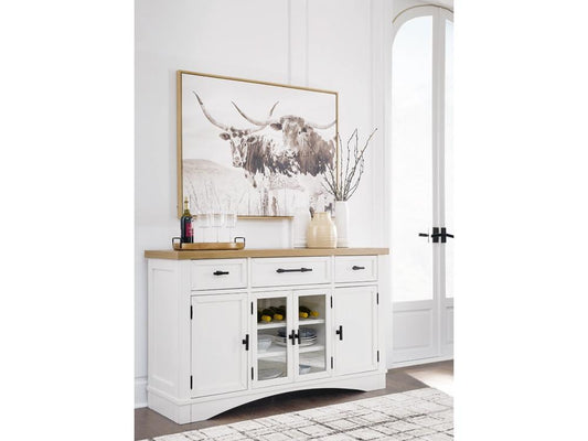 Signature Design by Ashley - Ashbryn Dining Room Server in White/Natural - D844-60 veiw 2