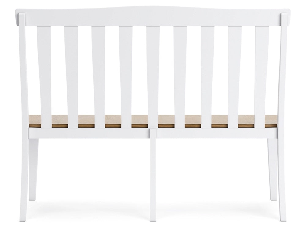 Signature Design by Ashley - Ashbryn Double Dining Chair in White/Natural - D844-08 veiw 4
