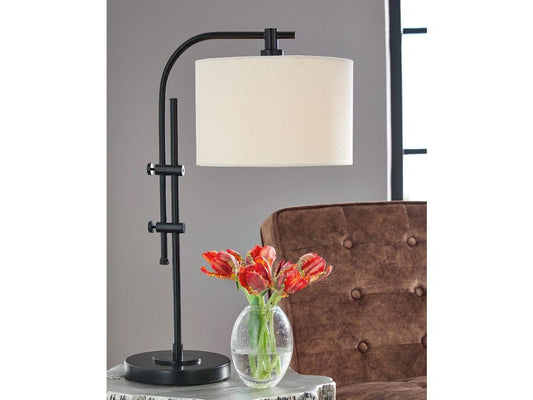 Signature Design by Ashley - Baronvale Metal Accent Lamp in Black - L206043 veiw 2