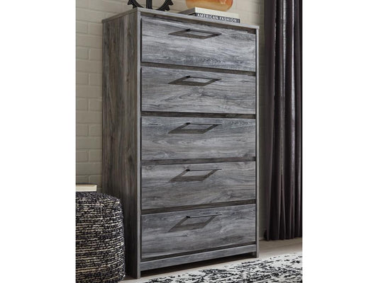 Signature Design by Ashley - Baystorm Five Drawer Chest in Gray - B221-46 veiw 2