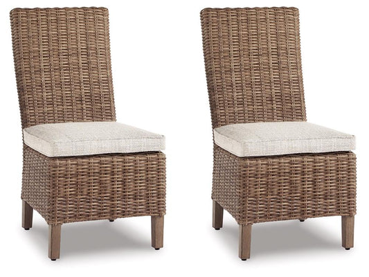 Signature Design by Ashley - Beachcroft Outdoor Chair With Cushion (Set of 2) in Beige - P791-601 veiw 2