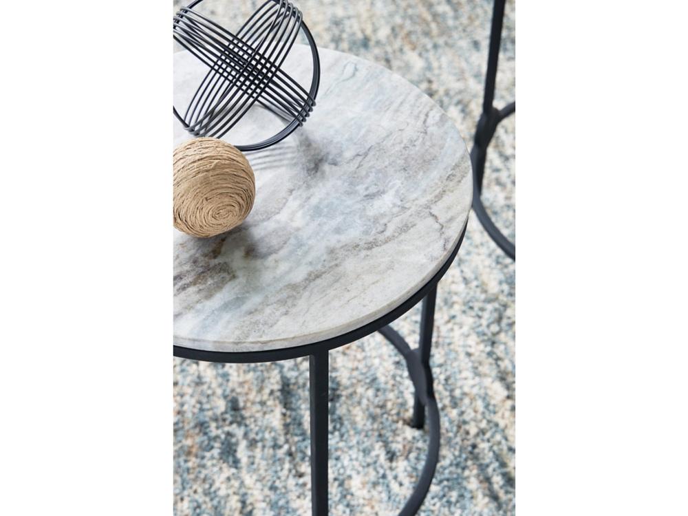 Signature Design by Ashley - Beashaw Accent Table Set (Set of 2) in Gray/Black - A4000546 veiw 4