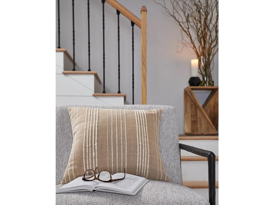 Signature Design by Ashley - Benbert Pillow (Set of 4) in Tan/White - A1000958 veiw 2