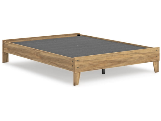 Signature Design by Ashley - Bermacy Queen Platform Bed in Light Brown - EB1760-113 veiw 2