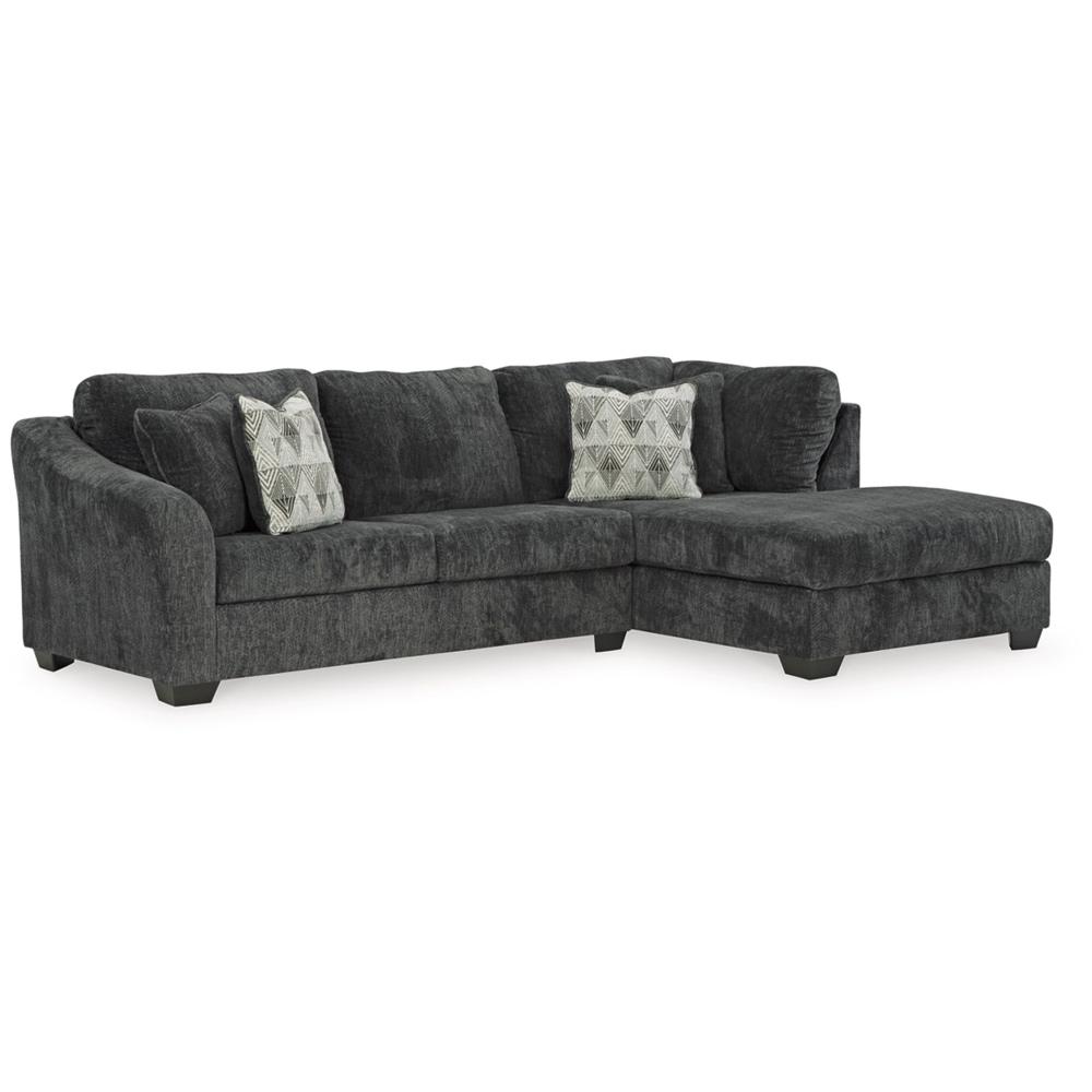 Signature Design by Ashley - Biddeford Fabric 2-Piece Sectional in Ebony veiw 1
