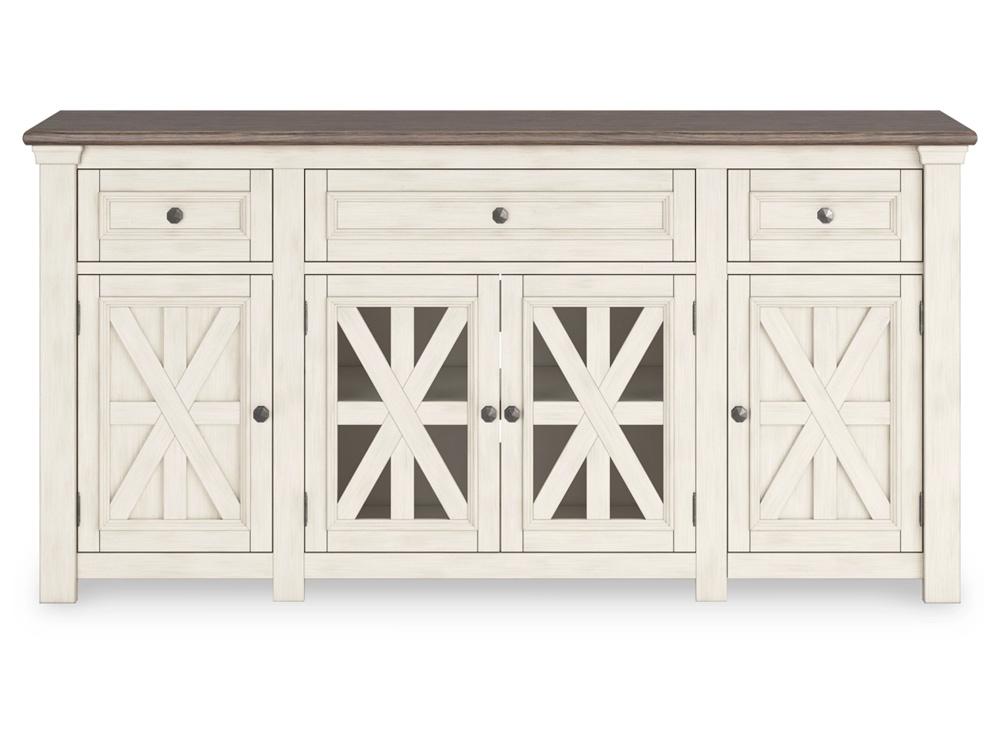 Signature Design by Ashley - Bolanburg Extra Large Tv Stand in Two-Tone - W647-68 veiw 4