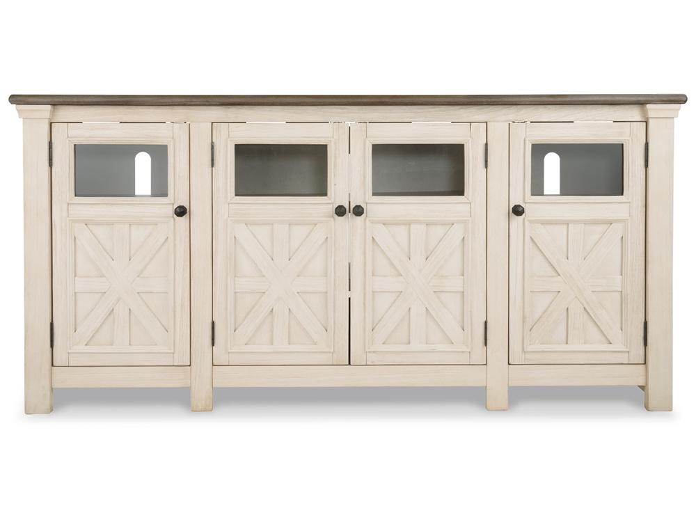 Signature Design by Ashley - Bolanburg Extra Large Tv Stand in Two-Tone - W647-60 veiw 4