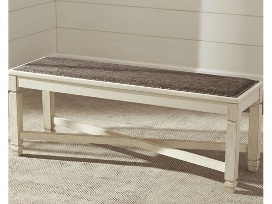 Signature Design by Ashley - Bolanburg Large Uph Dining Room Bench in Two-Tone - D647-00 veiw 2