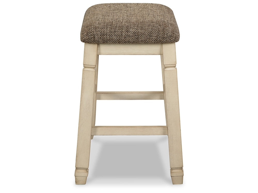 Signature Design by Ashley - Bolanburg Upholstered Stool (Set Of 2) in Two-tone - D647-024 veiw 4