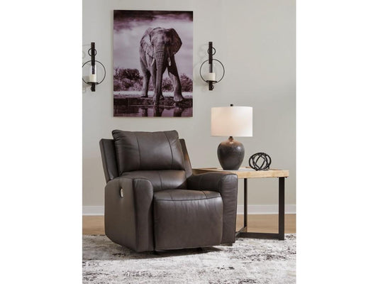 Signature Design by Ashley - Boxmere Power Rocker Recliner in Storm - U1310098 veiw 2