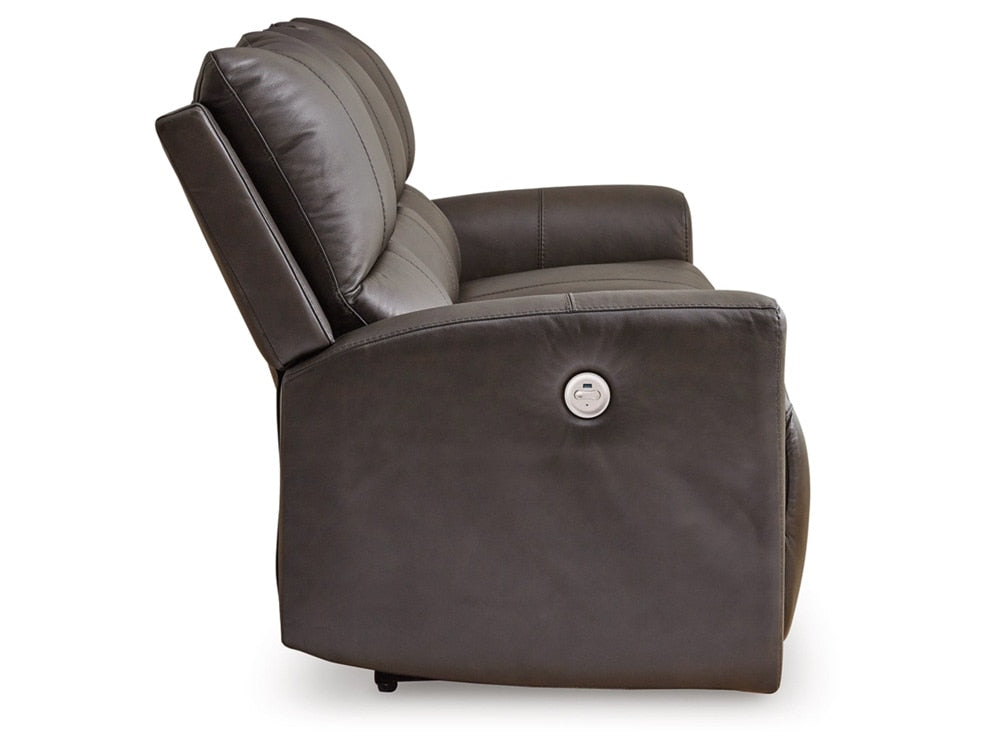 Signature Design by Ashley - Boxmere Reclining Power Sofa in Storm - U1310087 veiw 4