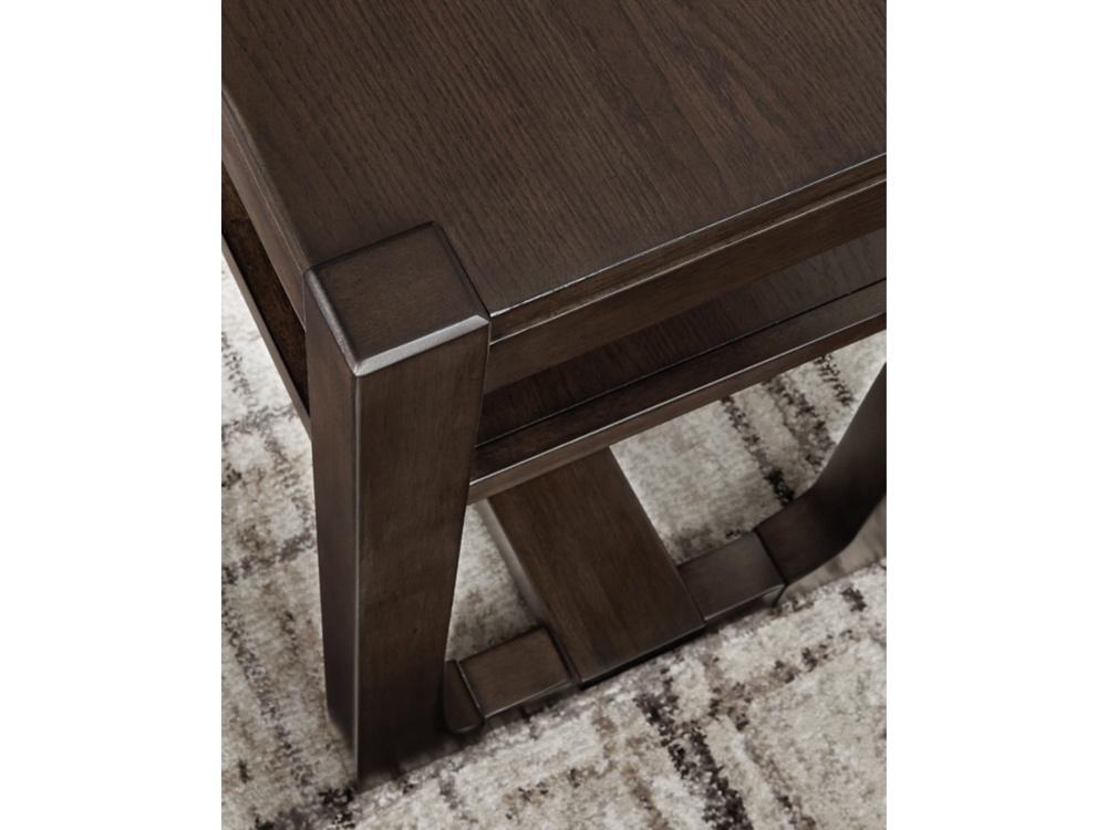Signature Design by Ashley - Breckington Sofa Table in Dark Brown - T856-4 veiw 4