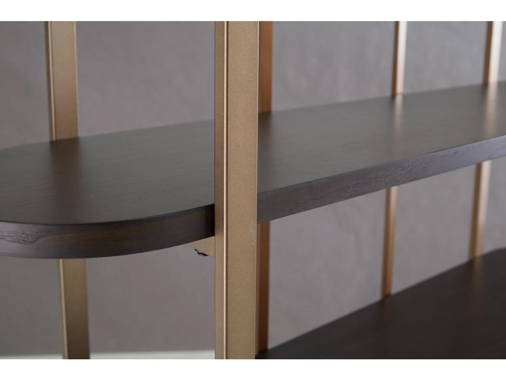 Signature Design by Ashley - Brentmour Bookcase in Brown/Gold Finish - A4000589 veiw 4