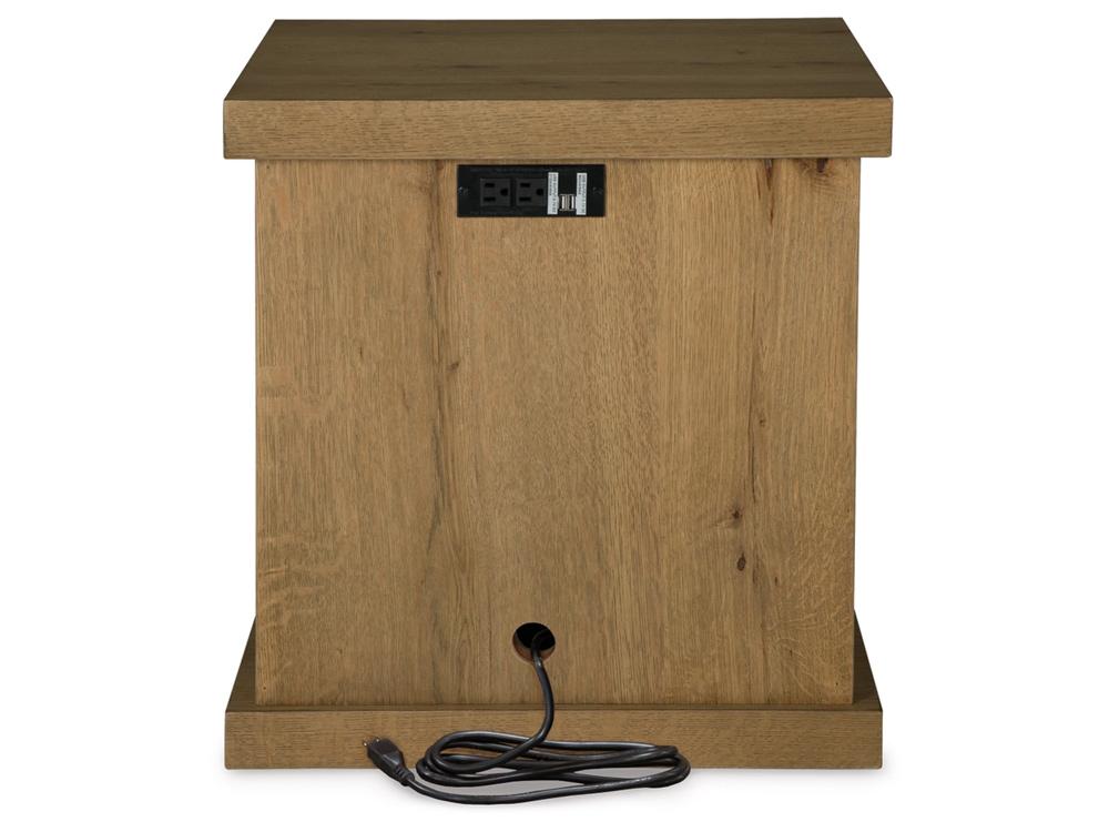 Signature Design by Ashley - Brinstead Chair Side End Table in Light Brown - T839-7 veiw 4