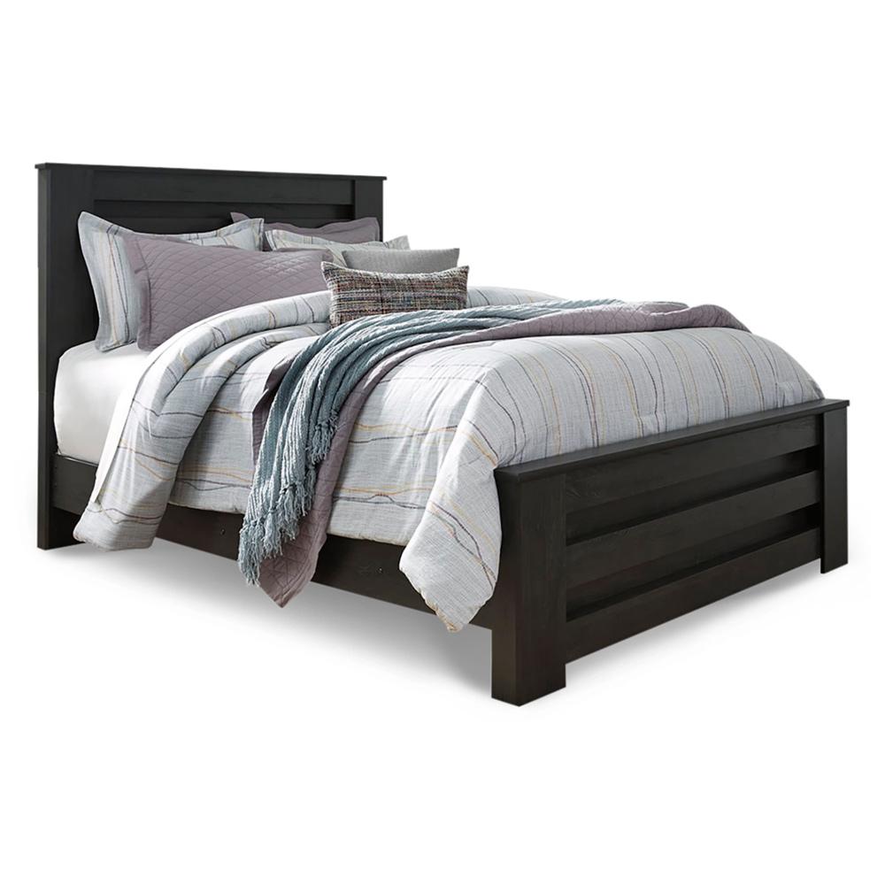 Signature Design by Ashley - Brinxton Queen Panel Bed in Black veiw 1