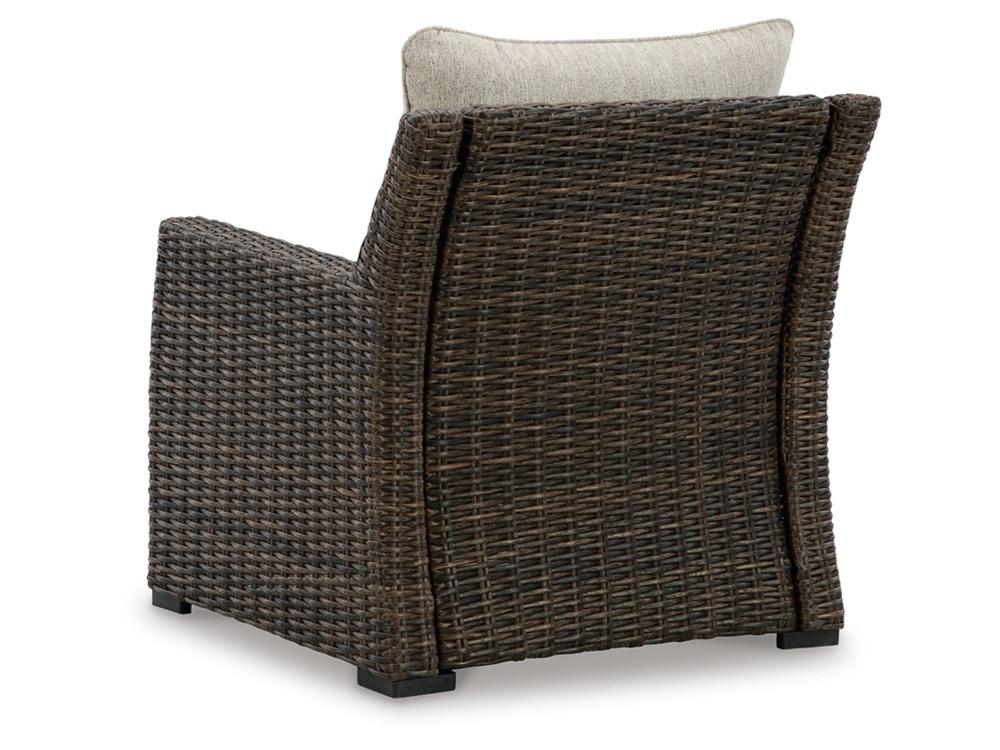 Signature Design by Ashley - Brook Ranch Outdoor Lounge Chair W/Cushion in Brown - P465-820 veiw 3