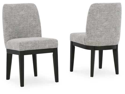 Signature Design by Ashley - Burkhaus Dining Uph Side Chair (Set Of 2) in Brown/Black - D984-01 veiw 2