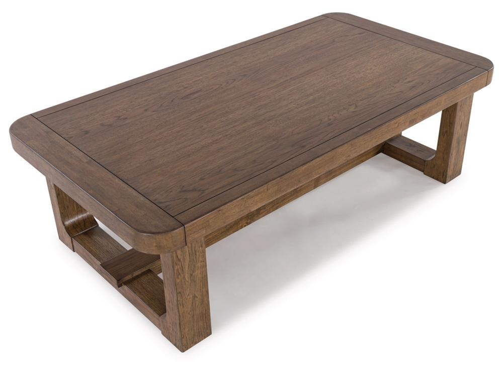 Signature Design by Ashley - Cabalynn Rectangular Cocktail Table in Light Brown - T974-1 veiw 4